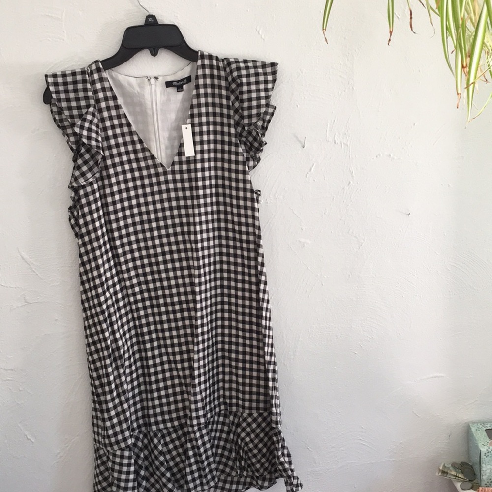 NWT madewell gingham dress